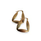NZGD | 9ct Gold UNOAERRE Ribbed Tri‑Hoops Earrings
