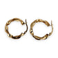 NZGD | 9ct Gold Textured Twist Heritage Earrings 21.4mm