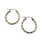 NZGD | 9ct Y/W Gold Twisted Light Hoop Earrings 19.3mm