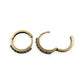 NZGD | 9ct Gold CZ Grace Everyday Hoop Earrings 11.8mm