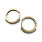 NZGD | 9ct Gold CZ Grace Everyday Hoop Earrings 11.8mm