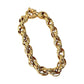 Gold Roller Curb Bracelet