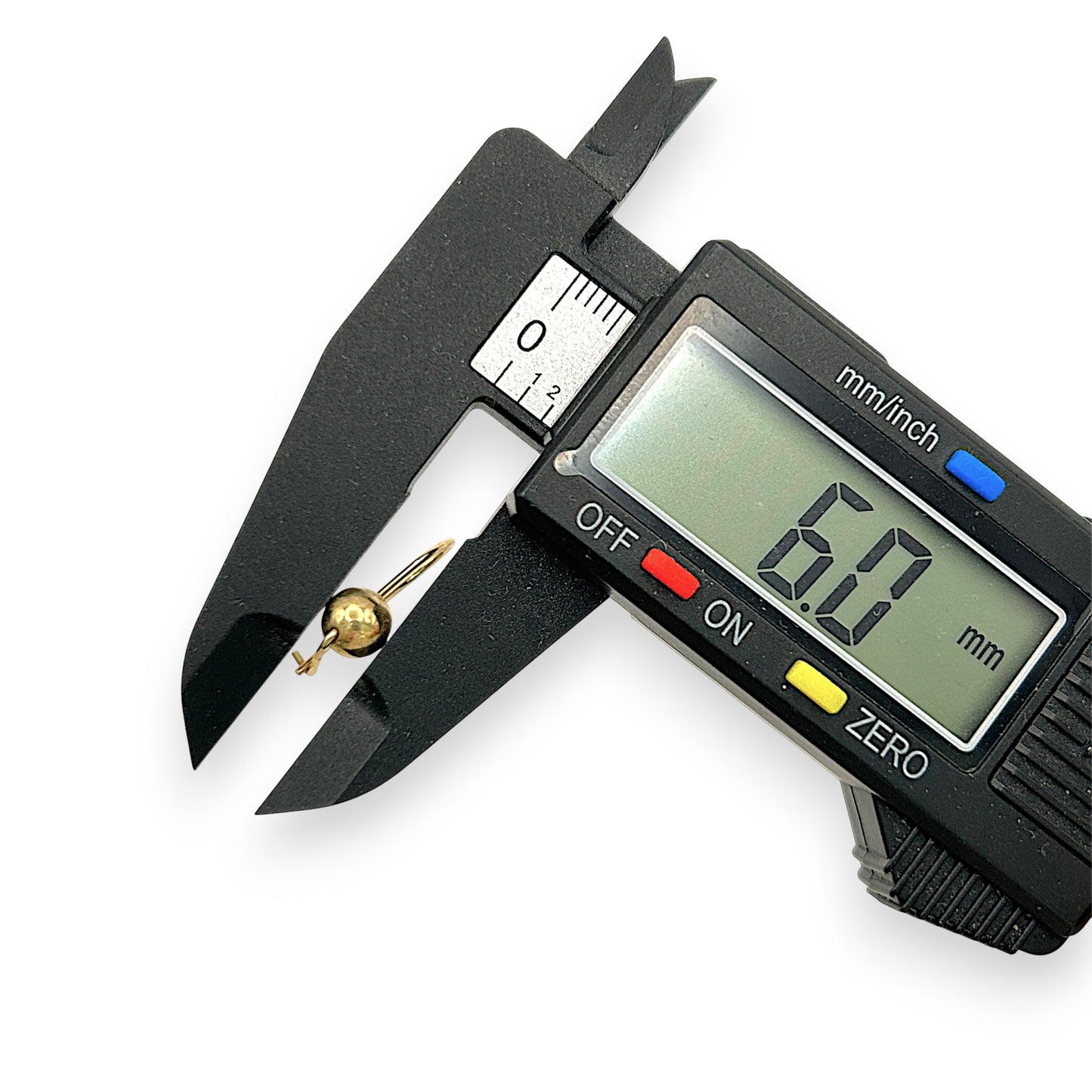 NZGD | 9ct Gold Minimalist Gold Orb Drops Earrings 6.0mm