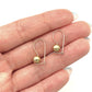 NZGD | 9ct Gold Minimalist Gold Orb Drops Earrings 6.0mm