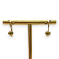 NZGD | 9ct Gold Minimalist Gold Orb Drops Earrings 6.0mm