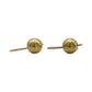 GOLD DEAL | 9kt Gold Minimalist Gold Orb Drops Earrings 10.0mm