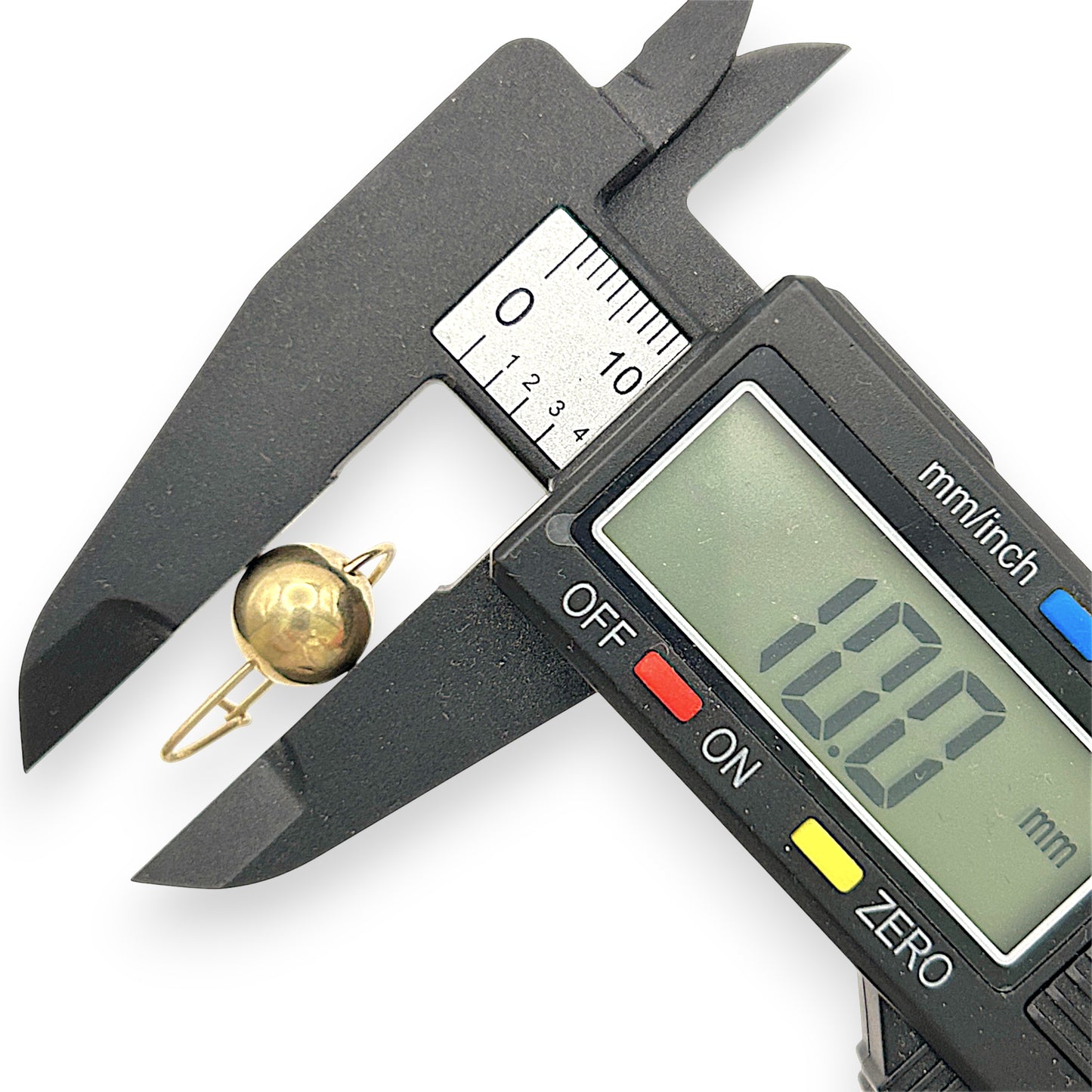 GOLD DEAL | 9kt Gold Minimalist Gold Orb Drops Earrings 10.0mm