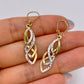GOLD DEAL | 9kt Y/W Gold Harmony Twist Dangle Earrings