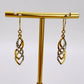 GOLD DEAL | 9kt Y/W Gold Harmony Twist Dangle Earrings