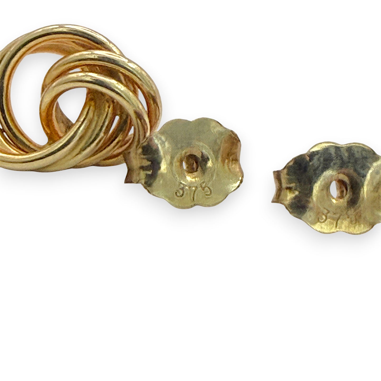 NZGD | 9ct Gold Opulent Love Knot Studs 10.2mm