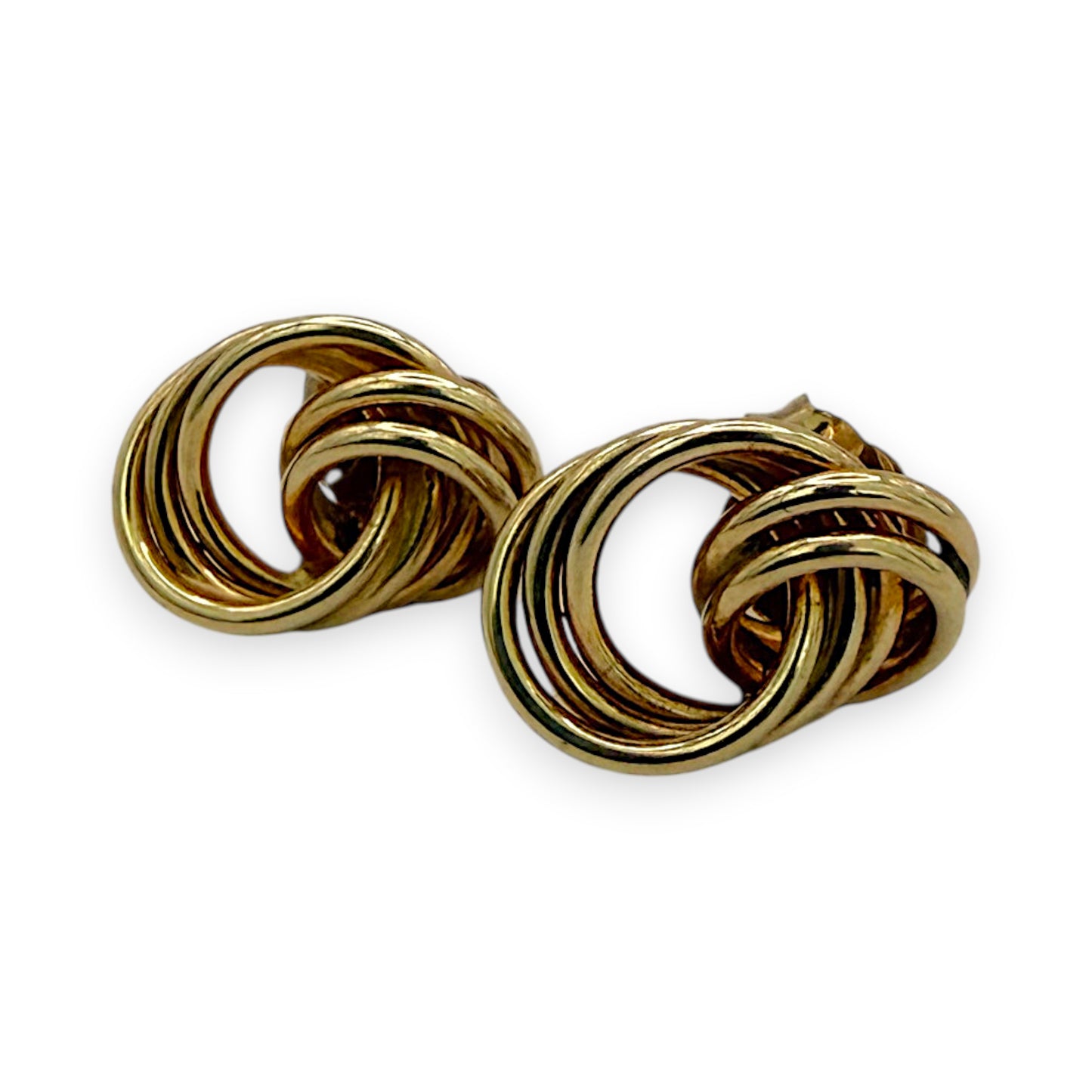NZGD | 9ct Gold Opulent Love Knot Studs 10.2mm