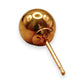 NZGD | 9ct Rose Gold Minimalist Gold Ball Earrings 5.9mm