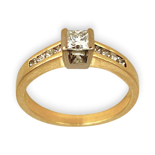 GOLD DEAL | FLASH SALE 18ct (18K) Gold MHJ Solitaire Diamond 0.58ct Ring Valuation $4,000
