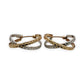 NZGD | 9ct Y/W Gold Dual Harmony Eternity Hoops Earrings 18.3mm