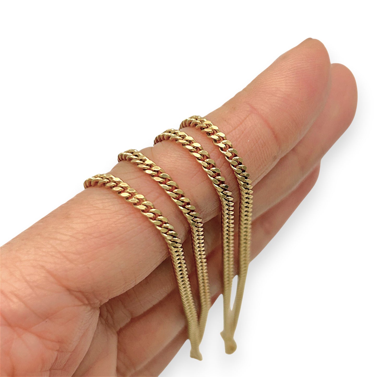 NZGD | 18ct Gold Regal Glide Curb Chain 60cm