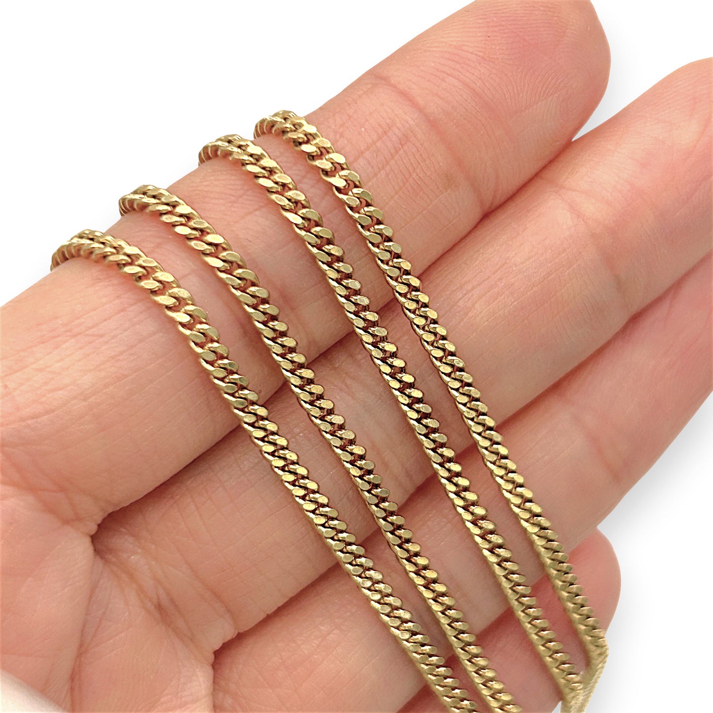 NZGD | 18ct Gold Regal Glide Curb Chain 60cm
