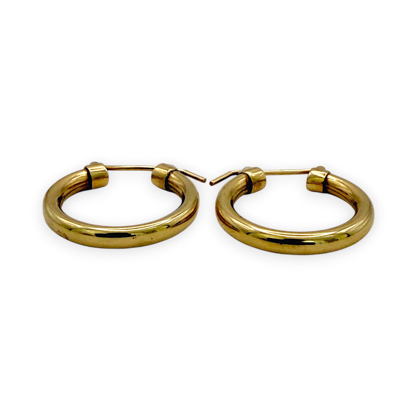 NZGD | 9ct Gold Vintage Glow Hoop Earrings 21.1mm