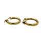 NZGD | 9ct Gold Vintage Glow Hoop Earrings 21.1mm