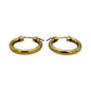 NZGD | 9ct Gold Vintage Glow Hoop Earrings 21.1mm