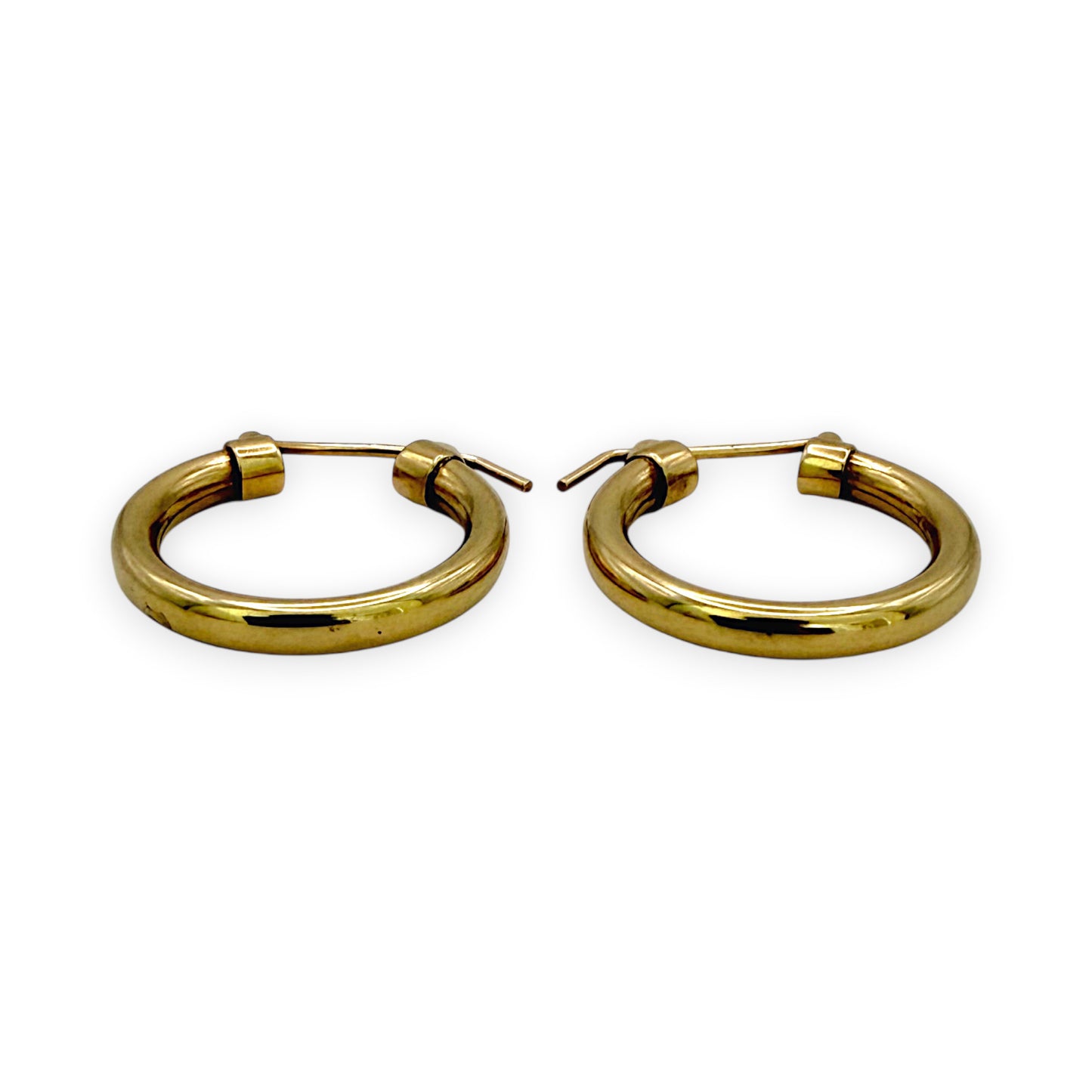 NZGD | 9ct Gold Vintage Glow Hoop Earrings 21.1mm