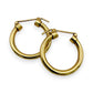 NZGD | 9ct Gold Vintage Glow Hoop Earrings 21.1mm