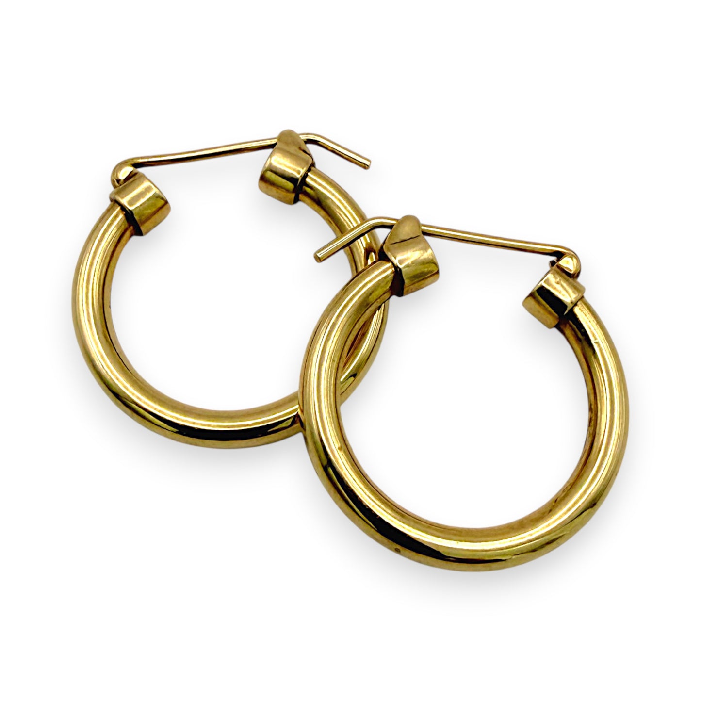 NZGD | 9ct Gold Vintage Glow Hoop Earrings 21.1mm