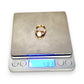 GOLD DEAL | 18ct (18K) Gold Pearl and CZ Riing Size M
