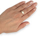 GOLD DEAL | 18ct (18K) Gold Pearl and CZ Riing Size M