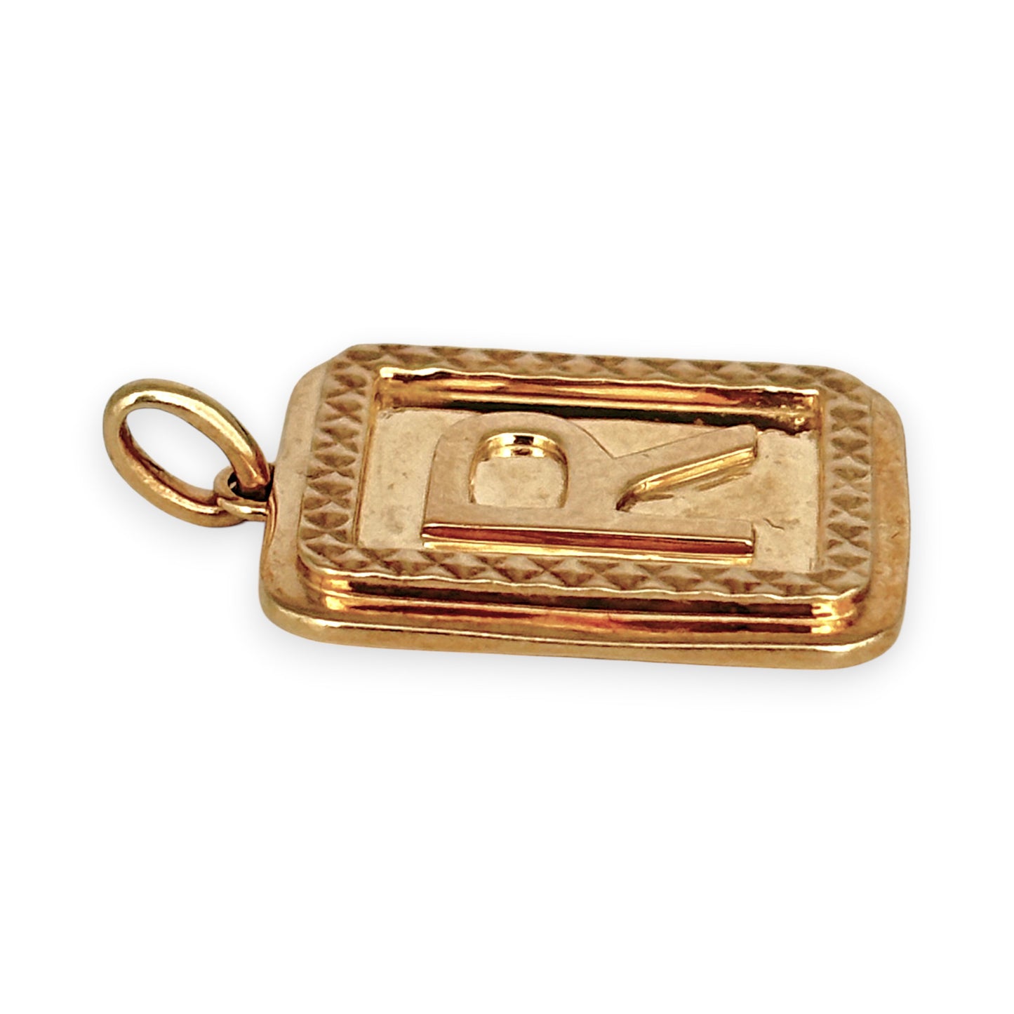 NZGD | 9ct Gold Radiant Initial “R” Pendant