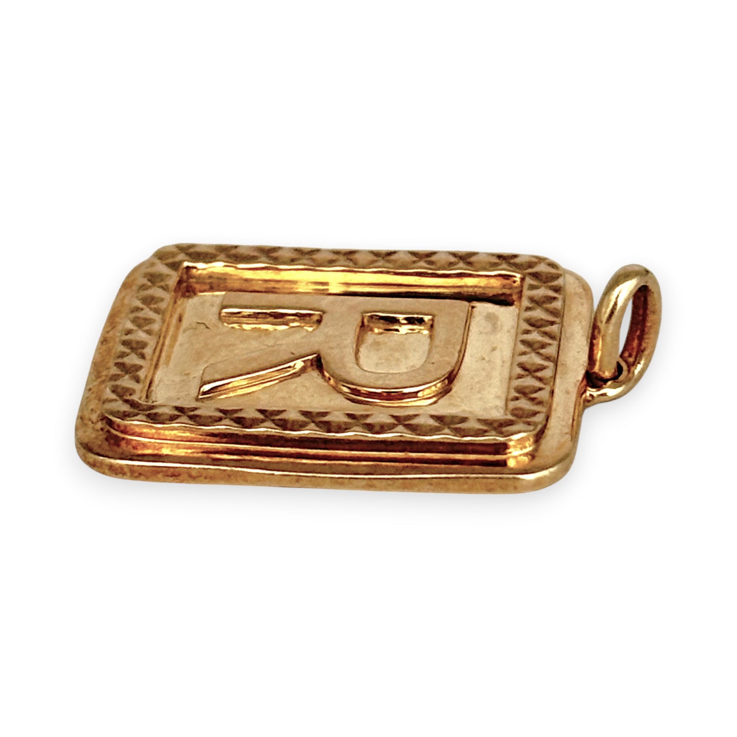 NZGD | 9ct Gold Radiant Initial “R” Pendant