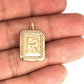 NZGD | 9ct Gold Radiant Initial “R” Pendant
