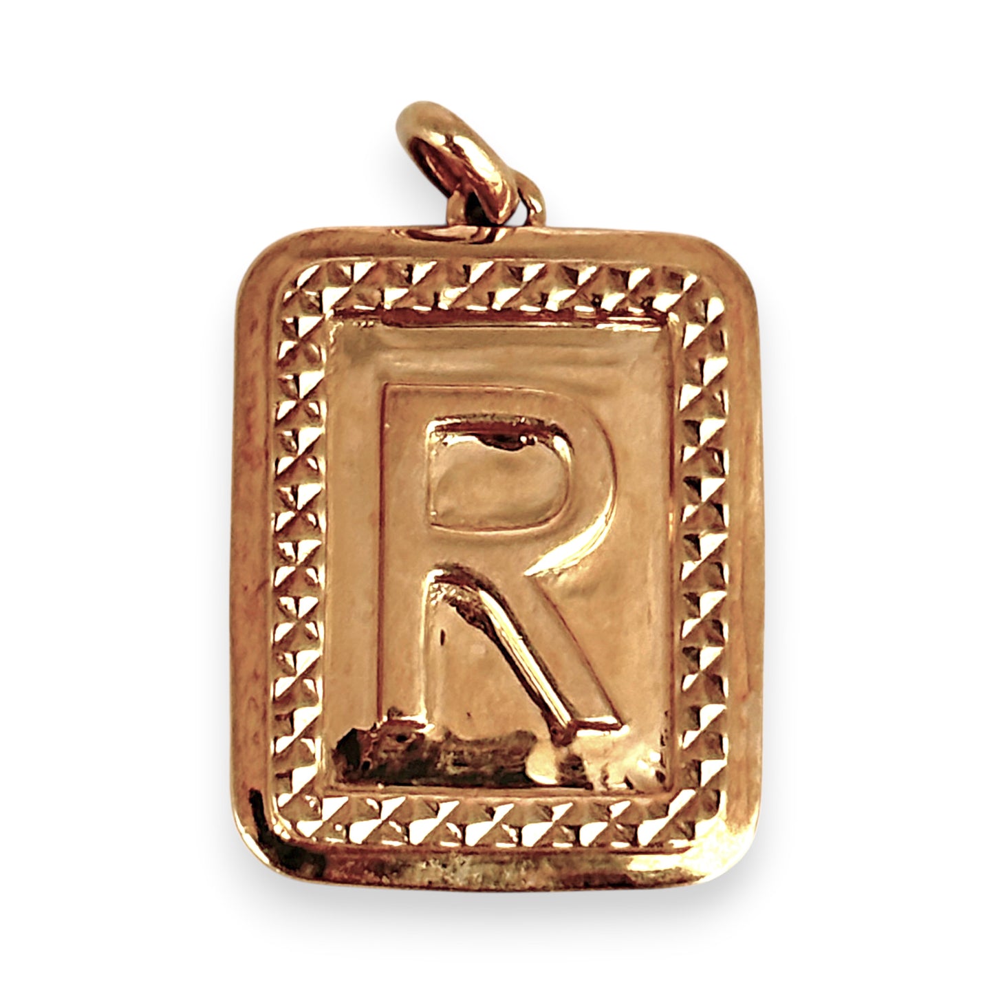 NZGD | 9ct Gold Radiant Initial “R” Pendant
