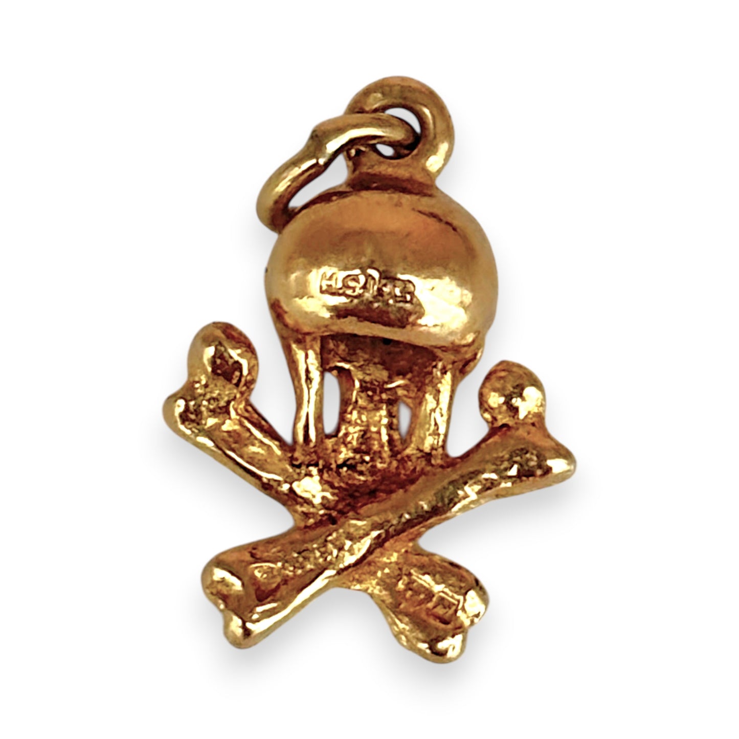 GOLD DEAL | 9K (9ct) Gold Rogue Skull Emblem Pendant/Charm