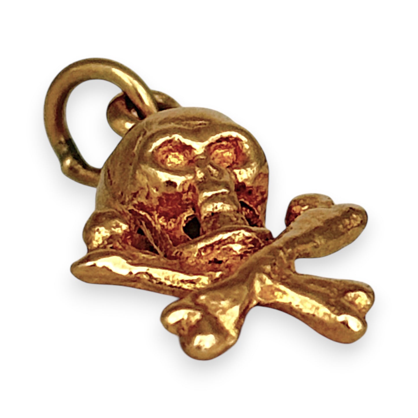 GOLD DEAL | 9K (9ct) Gold Rogue Skull Emblem Pendant/Charm