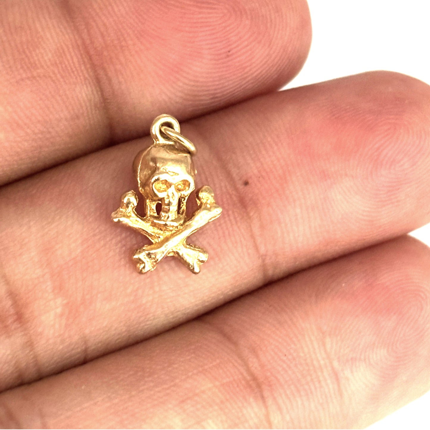GOLD DEAL | 9K (9ct) Gold Rogue Skull Emblem Pendant/Charm
