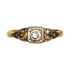 GOLD DEAL | 18ct (18K) (18K) Y/W Gold Diamond Hand Made Estate Ring Size N