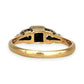 GOLD DEAL | 18ct (18K) (18K) Y/W Gold Diamond Hand Made Estate Ring Size N