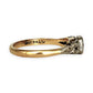 GOLD DEAL | 18ct (18K) (18K) Y/W Gold Diamond Hand Made Estate Ring Size N