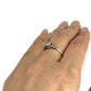 GOLD DEAL | 18ct (18K) (18K) Y/W Gold Diamond Hand Made Estate Ring Size N