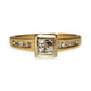 GOLD DEAL | 18ct (18K) Y/W Gold Princess Cut Diamond Ring. Valuation $3,750