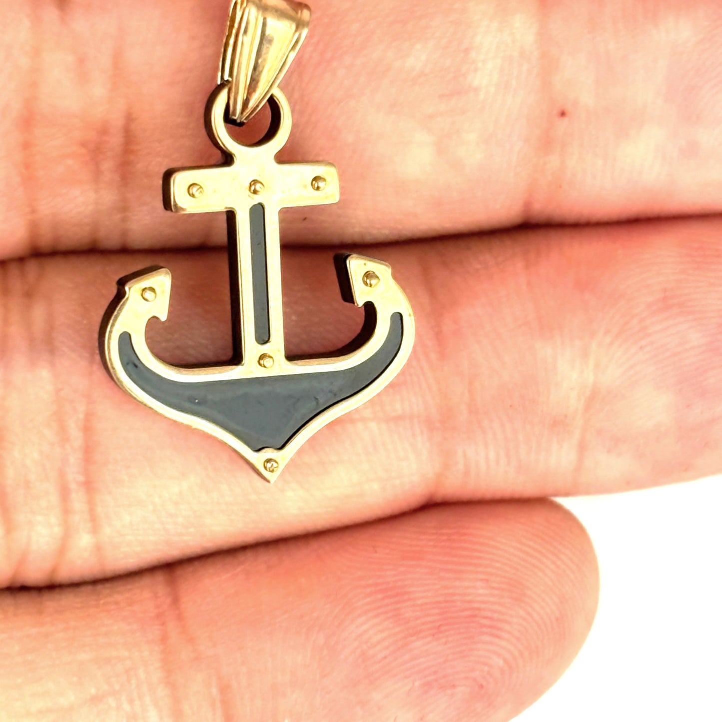 NZGD | 9ct Gold Nautical Prestige Anchor Pendant