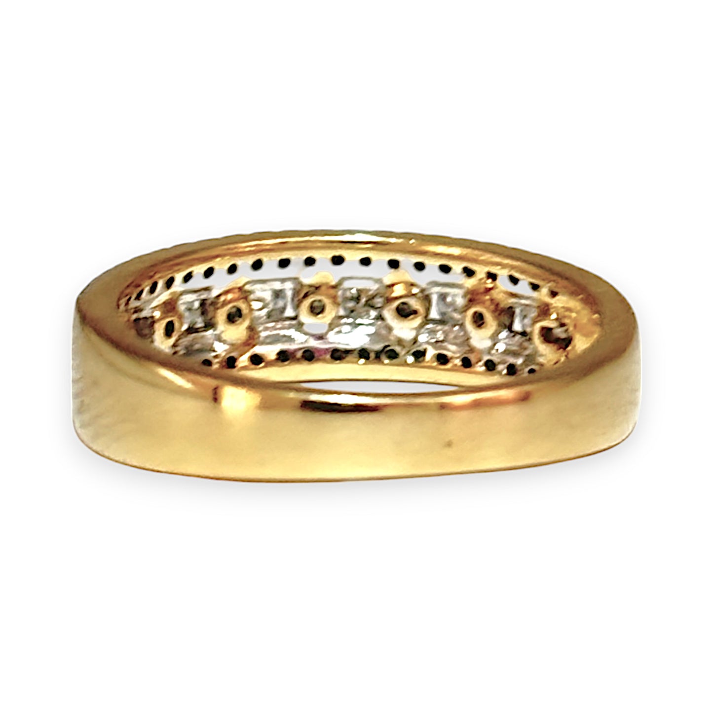 18ct Gold 3 Channel 0.50ct Diamond Set Ring Valuation $4,050. R # 210