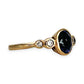 GOLD DEAL | 18ct (18K) Gold Blue Sapphire & Diamond Hand Made Ring Size K
