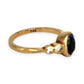 GOLD DEAL | 18ct (18K) Gold Blue Sapphire & Diamond Hand Made Ring Size K