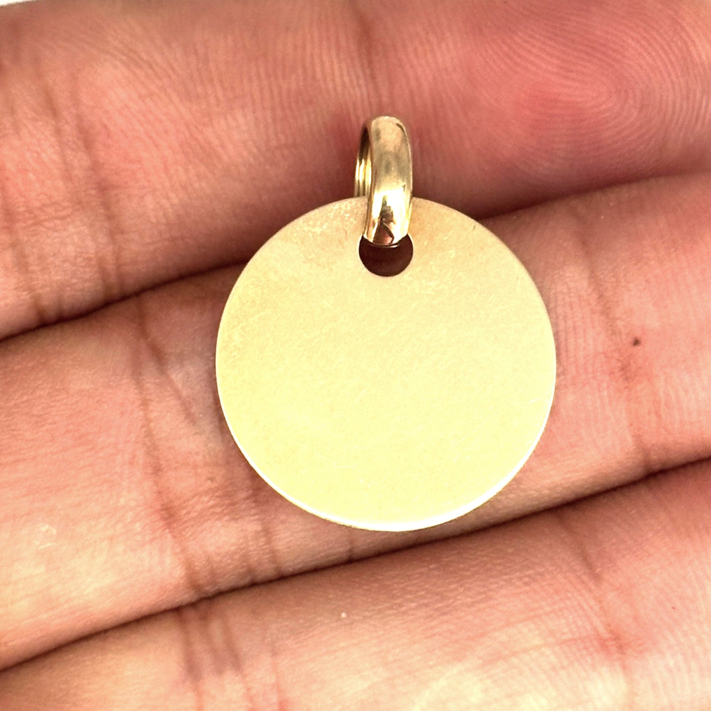 NZGD | 9ct Gold Auric Glow Disc Pendant