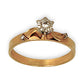 GOLD DEAL | 18ct (18K) Gold & Diamond Dress Ring Size O