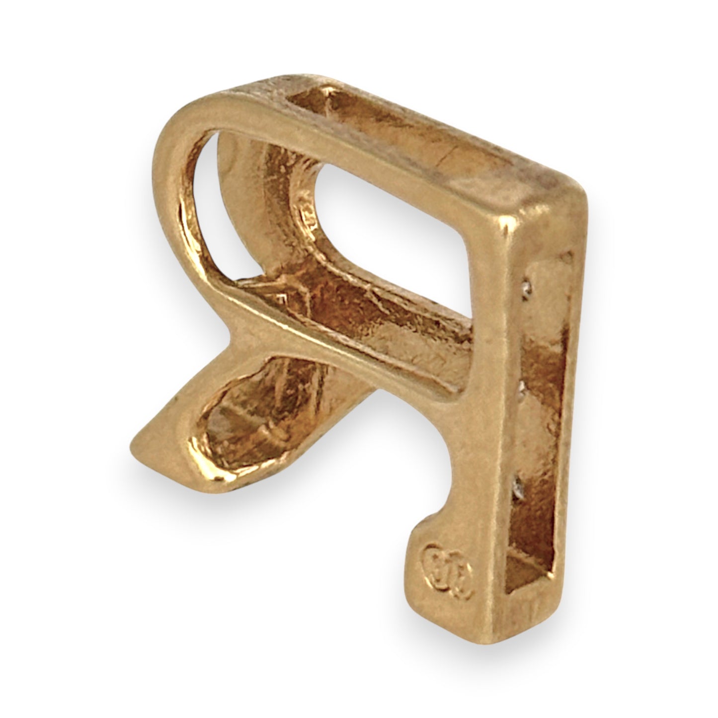 NZGD | 9ct Gold Radiant Initial ‘R’ Pendant