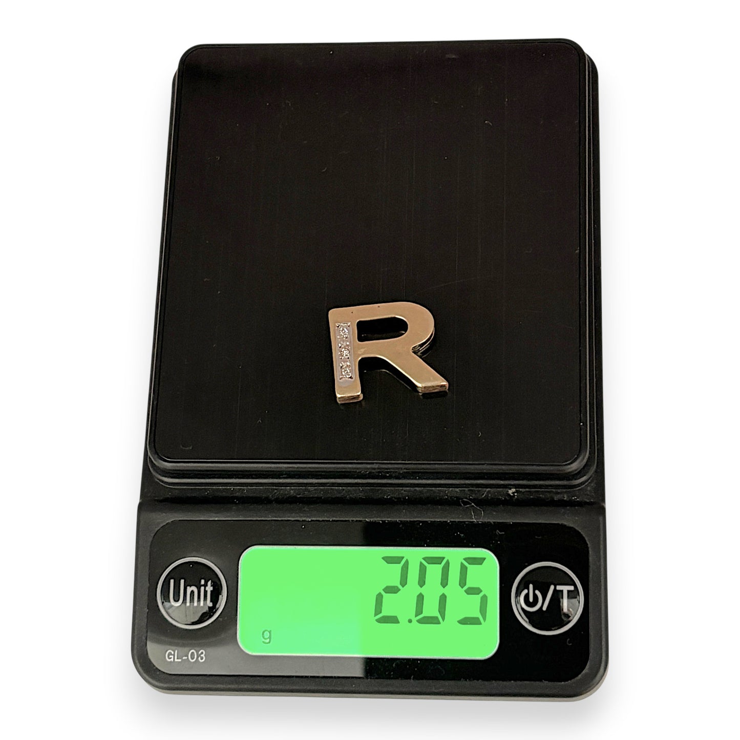 NZGD | 9ct Gold Radiant Initial ‘R’ Pendant