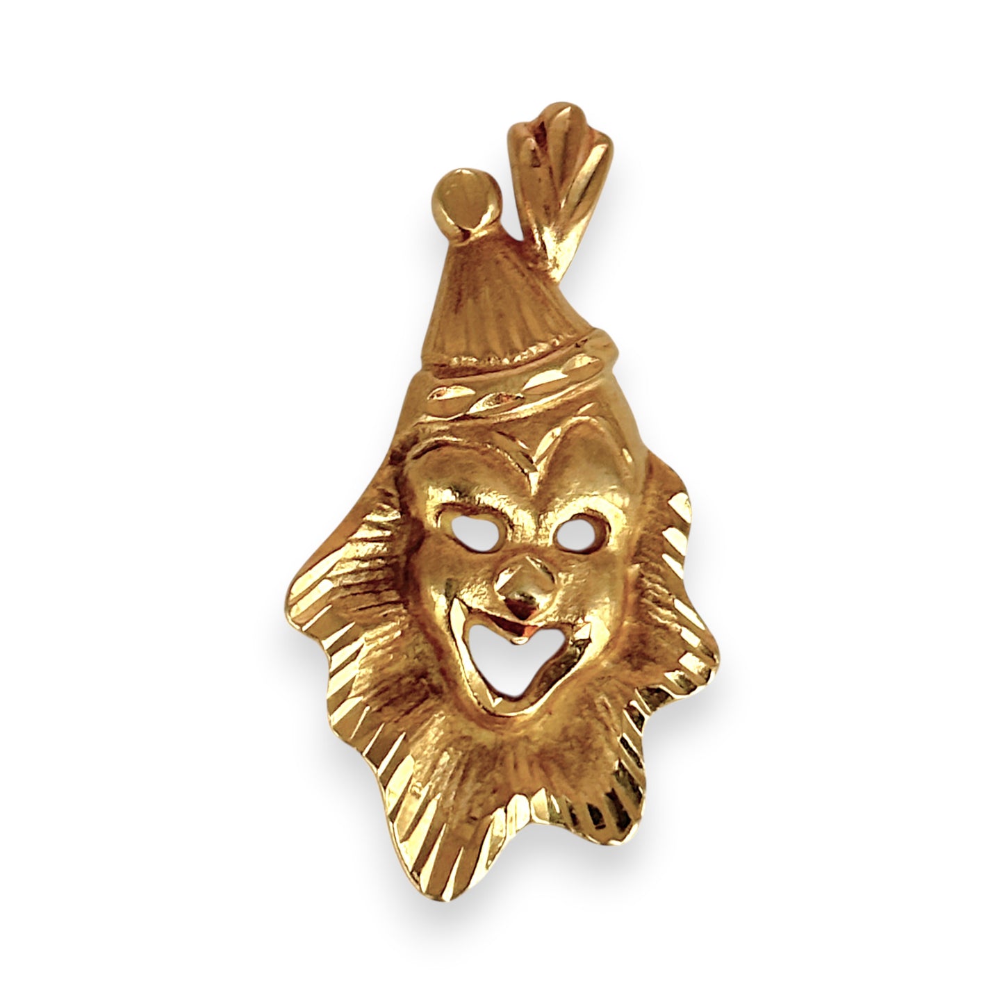 NZGD | 9ct Gold Opulent Masquerade Clown Pendant
