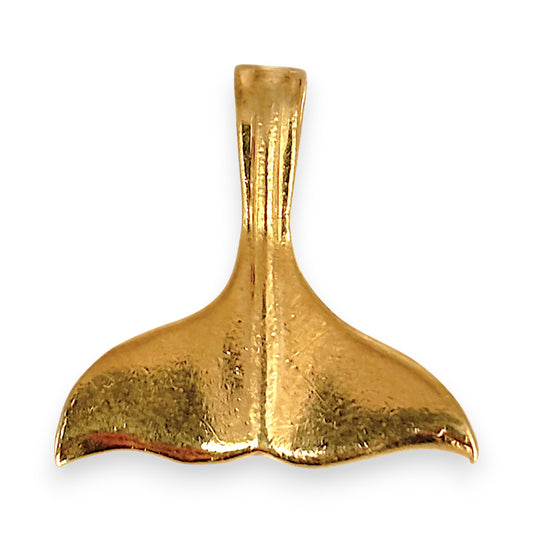 GOLD DEAL | 9kt Gold Ocean Arc Whale Tail Pendant